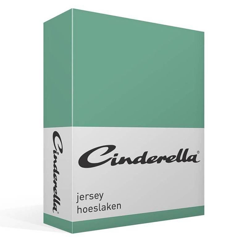Foto van Cinderella jersey hoeslaken - 100% gebreide jersey katoen - 1-persoons (80/90x210/220 cm of 100x200 cm) - mineral