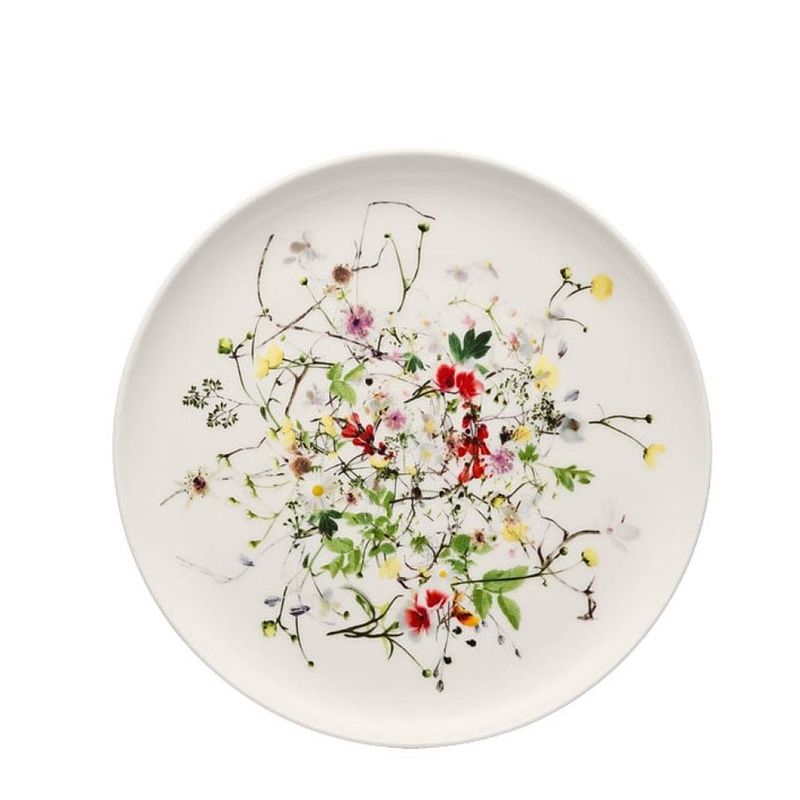 Foto van Rosenthal gebaksbordje brillance fleurs sauvages ø 18 cm