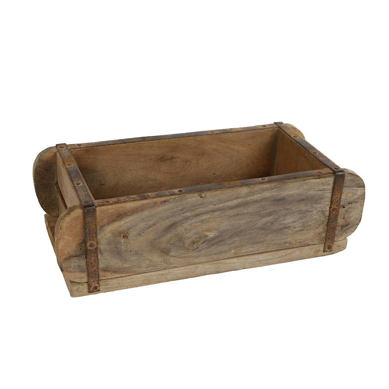 Foto van Gifts amsterdam tuinkist brick mould 32 x 15 cm hout naturel