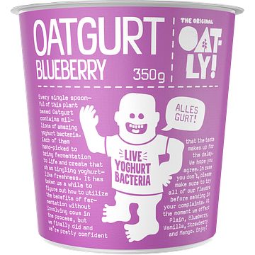 Foto van Oatly! oatgurt blueberry 350g bij jumbo