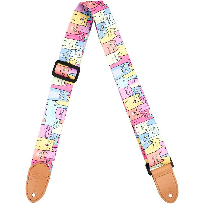 Foto van Flight s35 polyester ukulele strap kitty draagband voor ukelele