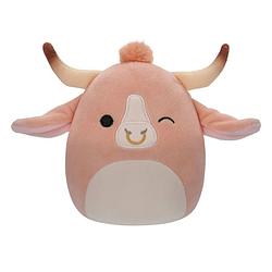 Foto van Squishmallows knuffel howland de perzikkleurige stier - 40 cm