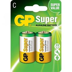 Foto van Gp super alkaline batterijen c/lr14 - 2 stuks