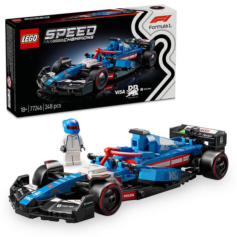 Foto van Lego speed champions visa cash app rb vcarb 01 f1 racewagen 77246