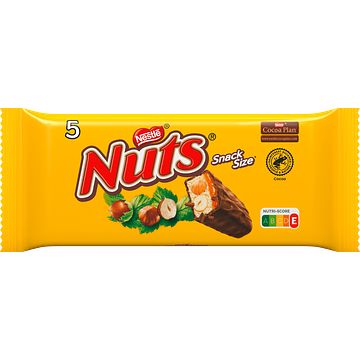 Foto van Nuts melk chocolade karamel hazelnoot 5pack bij jumbo