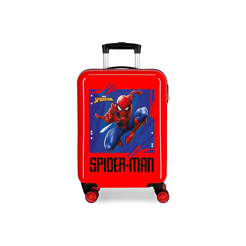 Foto van Marvel spirderman kinderkoffer 55 cm abs 4 w red hardside