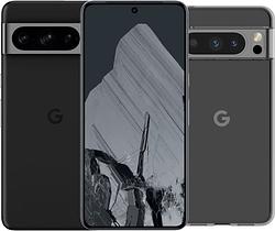 Foto van Google pixel 8 pro 256gb zwart 5g + bluebuilt back cover transparant