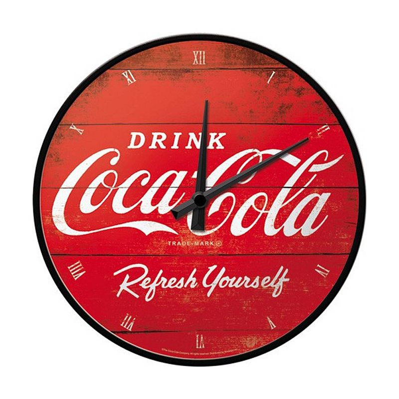 Foto van Ronde wandklok coca cola - wandklokken