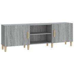 Foto van Vidaxl tv-meubel 150x30x50 cm bewerkt hout grijs sonoma eikenkleurig