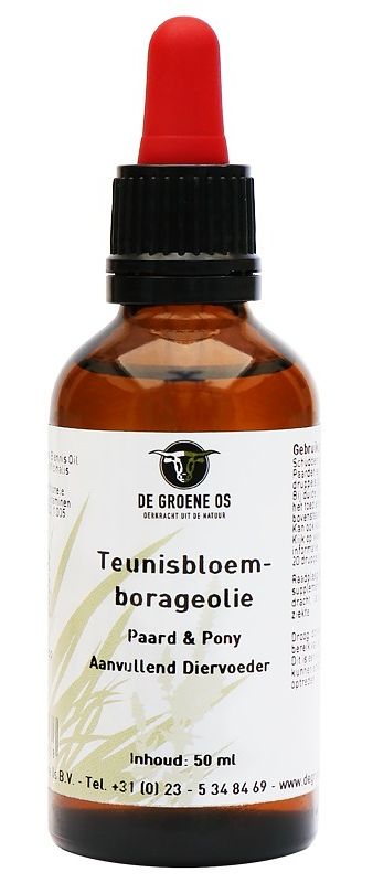 Foto van De groene os teunisbloem-borageolie paard & pony