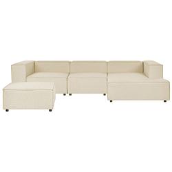 Foto van Beliani aprica - modulaire sofa-beige-linnen