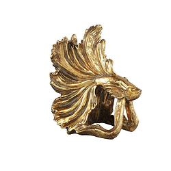 Foto van Ptmd azzy gold poly fighting fish statue
