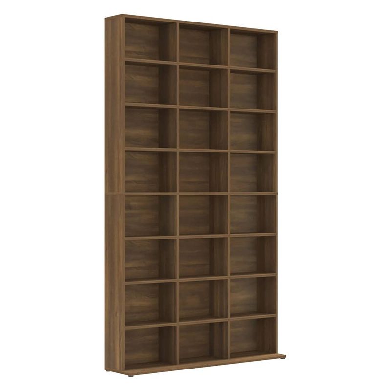 Foto van Vidaxl cd-kast 102x23x177,5 cm bewerkt hout bruineikenkleurig