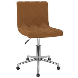 Foto van The living store draaibare eetkamerstoelen - fluweel - bruin - 40 x 43 x (76 - 87.5) cm - set van 4