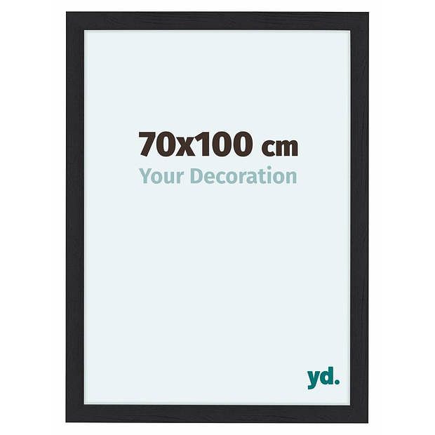 Foto van Como mdf fotolijst 70x100cm zwart houtnerf