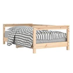 Foto van Vidaxl kinderbedframe 70x140 cm massief grenenhout