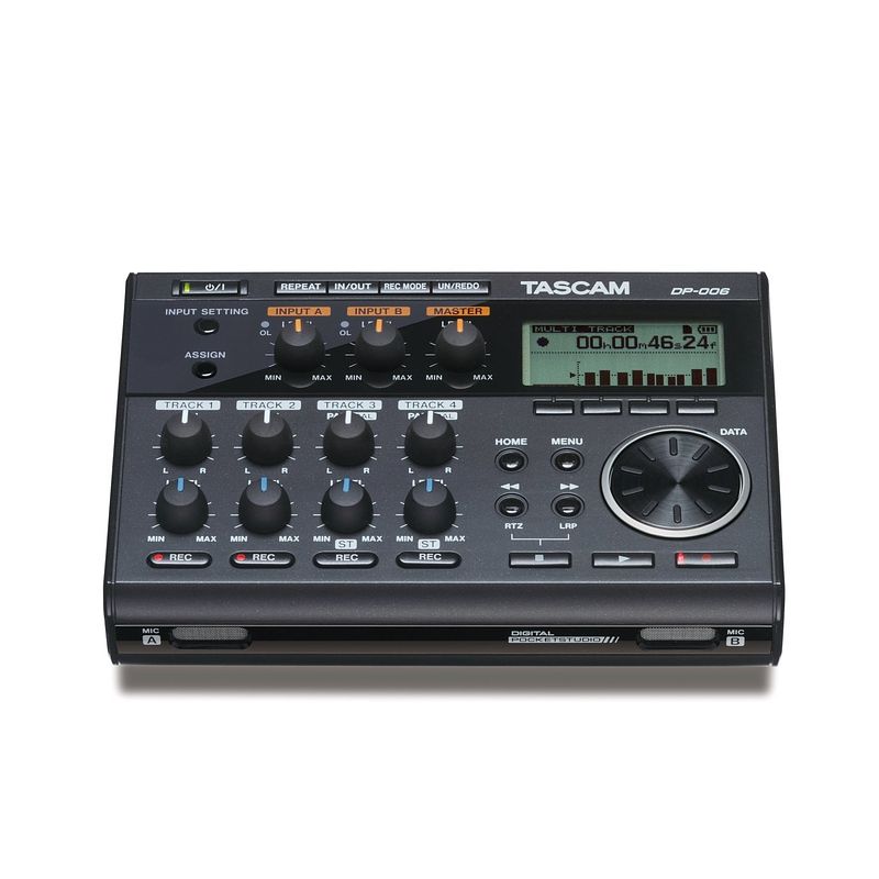 Foto van Tascam dp-006 digital pocketstudio 6-track multitrack-recorder