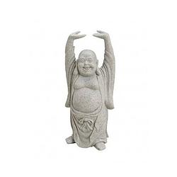 Foto van Boeddha beeld grijs 16 cm van polystone