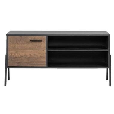 Foto van Tv-dressoir tycho - eikenkleur/zwart - 65x133x48 cm - leen bakker