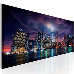 Foto van Artgeist new york dark city canvas schilderij