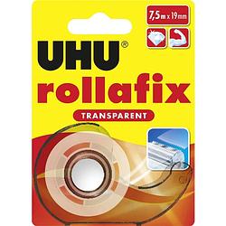 Foto van Uhu rollafix transparent 36955 plakband transparant (l x b) 7.5 m x 19 mm 1 stuk(s)