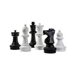 Foto van Rolly toys schaakspel klein zwart/wit 31 cm