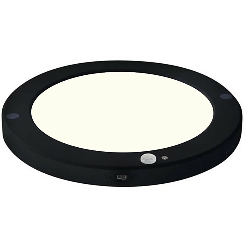 Foto van Led plafondlamp met bewegingssensor + dag en nacht sensor - 18w - natuurlijk wit 4000k - 360° zichthoek - opbouw/inbouw