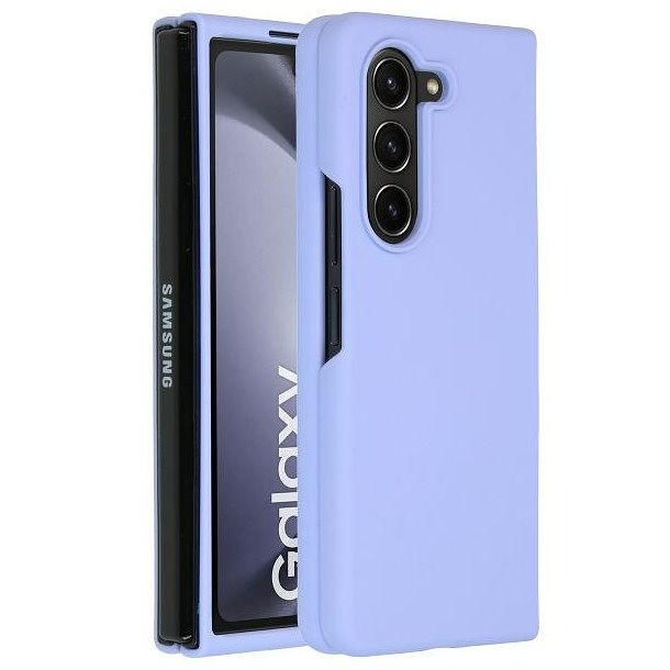 Foto van Accezz liquid silicone backcover samsung galaxy z fold 5 telefoonhoesje paars