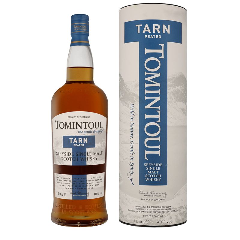 Foto van Tomintoul tarn 1ltr whisky + giftbox