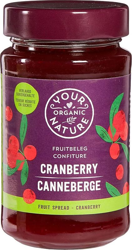 Foto van Your organic nature fruitbeleg cranberry