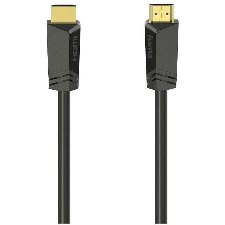 Foto van Hama high speed hdmi-kabel, connector - connector, 4k, ethernet, verguld 7,5 m hdmi kabel