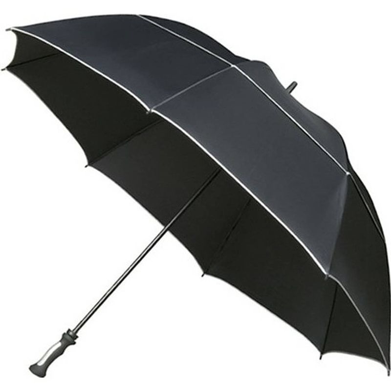 Foto van Golf stormparaplu zwart windproof 140 cm