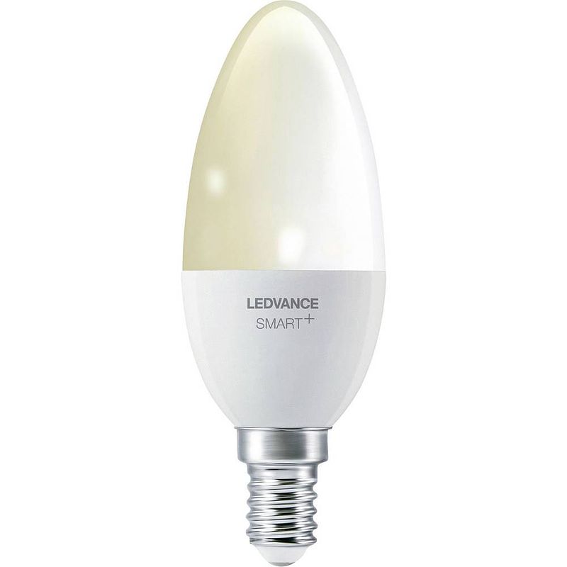 Foto van Ledvance smart+ energielabel: f (a - g) smart+ candle dimmable 40 5 w/2700k e14 e14 5 w warmwit