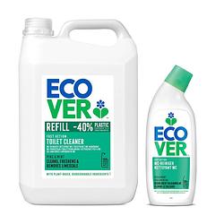 Foto van Ecover wc reiniger - den & munt - voordeelverpakking 5l + 750 ml