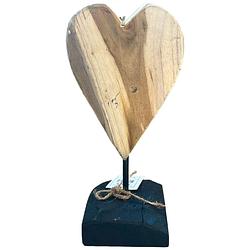 Foto van Maison dabri houten hart op standaard ami