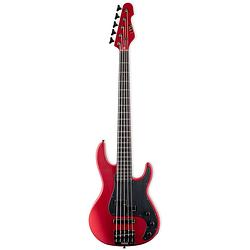 Foto van Esp ltd ap-5 candy apple red satin 5-snarige elektrische basgitaar