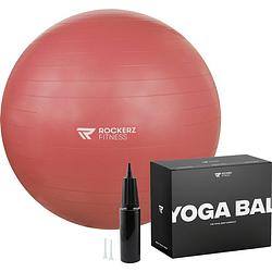 Foto van Rockerz fitness® - yoga bal inclusief pomp - pilates bal - fitness bal - zwangerschapsbal - 75 cm - kleur: rose gold