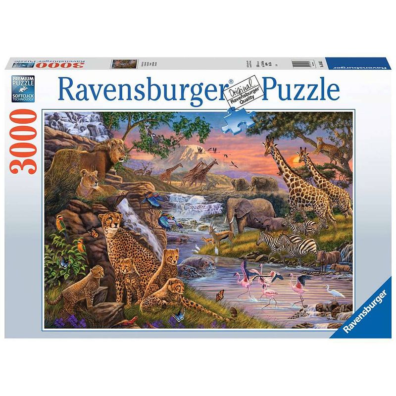 Foto van Ravensburger puzzel dierenrijk 3000pcs