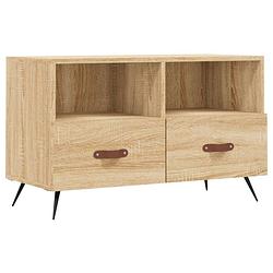 Foto van Vidaxl tv-meubel 80x36x50 cm bewerkt hout sonoma eiken