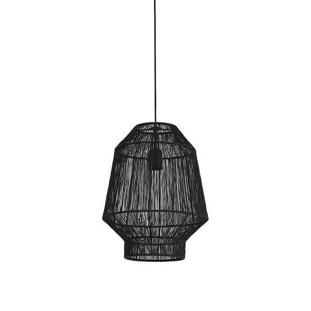 Foto van Light & living - hanglamp vitora - 30x30x38 - zwart