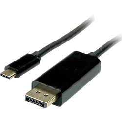 Foto van Value usb-c® / displayport adapterkabel usb-c® stekker, displayport stekker 2.00 m zwart 11.99.5846 usb-c®-displaykabel