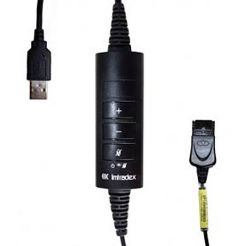 Foto van Imtradex ak-4 usb dex-qd telefoonheadset kabel zwart