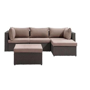 Foto van Le sud modulaire loungeset dordogne v1 - antraciet/taupe - 5-delig - leen bakker