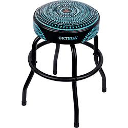 Foto van Ortega obs24-blkc 24 inch bar stool blue kaleidoscope barkruk 61 cm