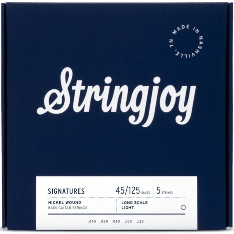 Foto van Stringjoy signatures b5l light 45-125 long scale snarenset voor vijfsnarige bas