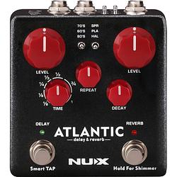 Foto van Nux ndr-5 atlantic delay & reverb stereo effectpedaal