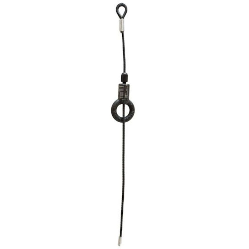Foto van Showgear black wire rope cable glider, 6mm, 6m bgv-c1