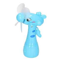 Foto van Blauwe waterspray ventilator giraffe 15 cm voor kinderen - ventilatoren