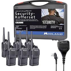 Foto van Midland g15 pro pmr 6er security inkl. ma 25-m c1127.s5 pmr-portofoon set van 6 stuks