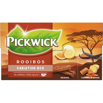 Foto van Pickwick variatie rooibos thee 20 stuks bij jumbo